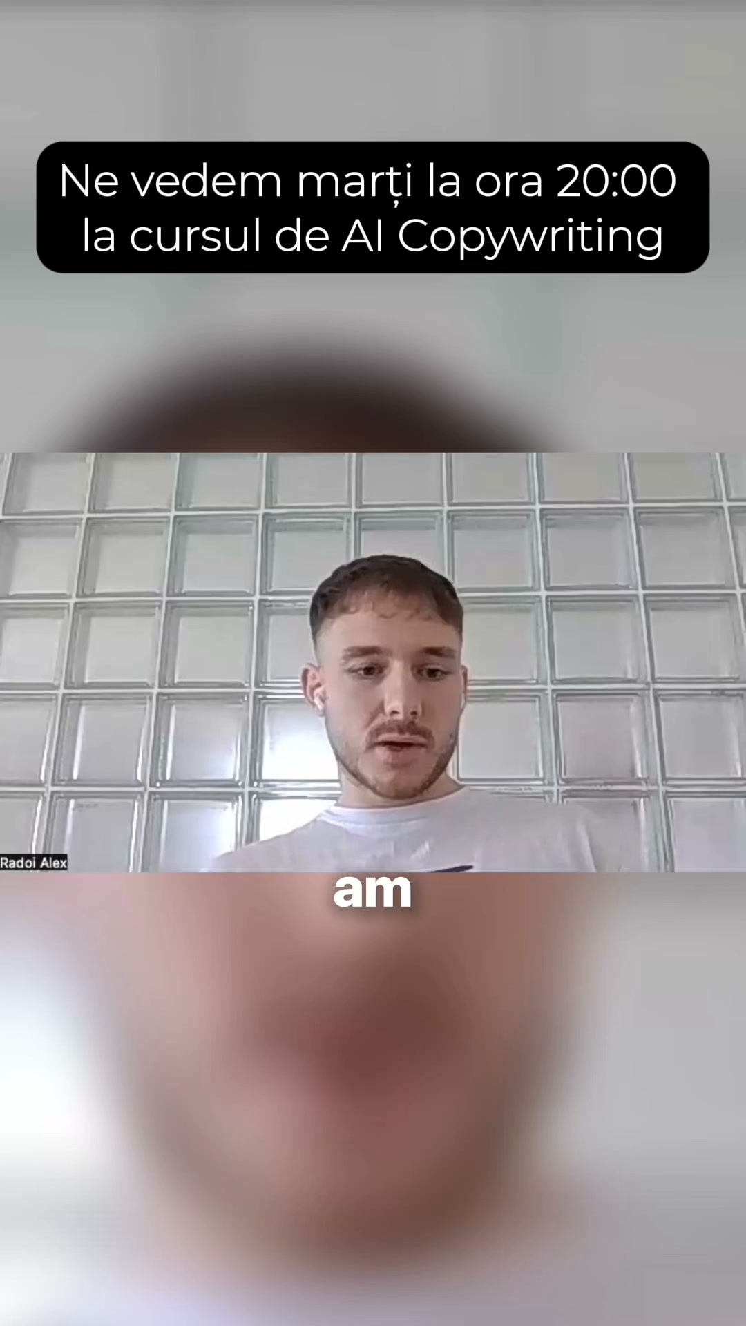 Mihai Oancea Facebook ad: Ne vedem marți la ora 20:00