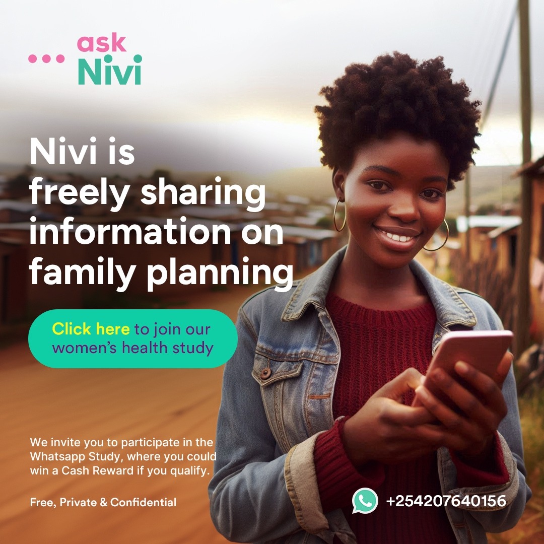 AskNivi Facebook ad: Chat privately