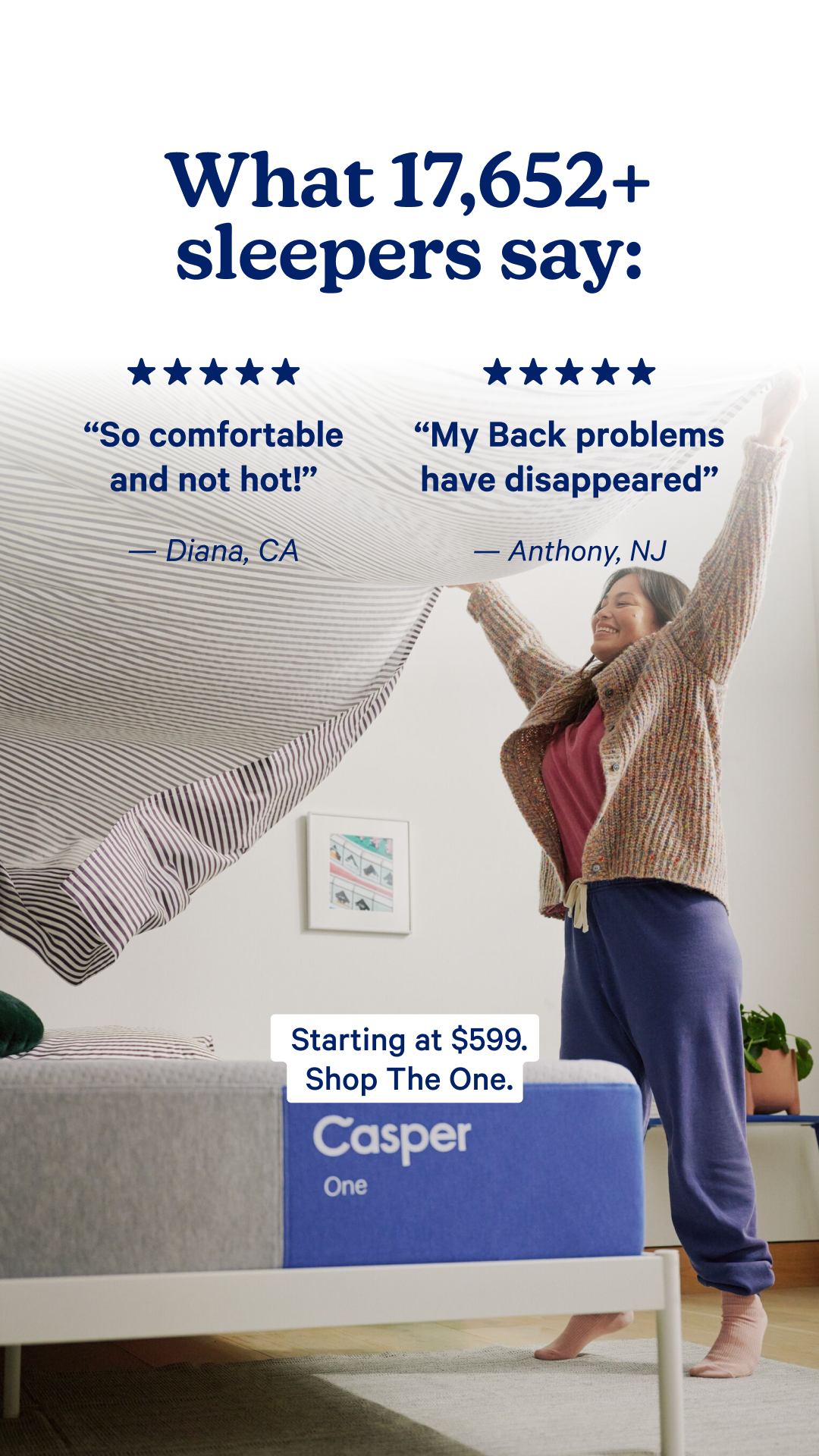 Casper Facebook ad