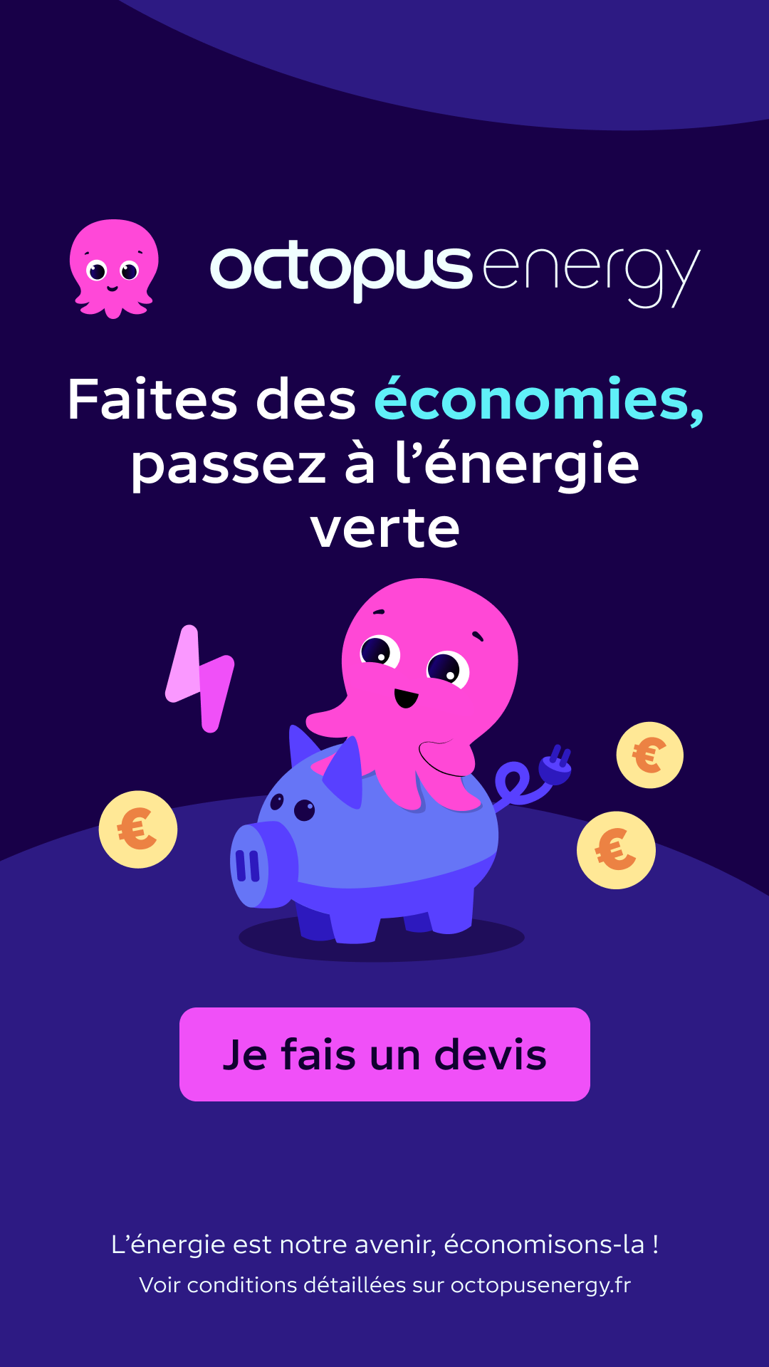 Octopus Energy Facebook ad