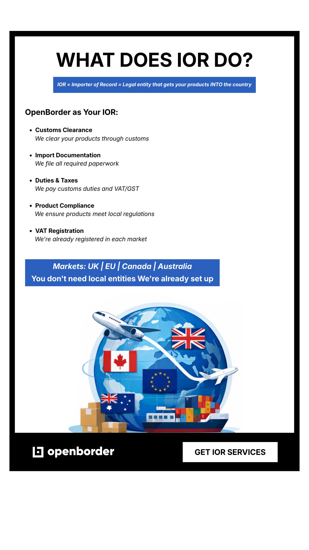 Openborder UK Facebook ad: Launch Globally in 6 Weeks