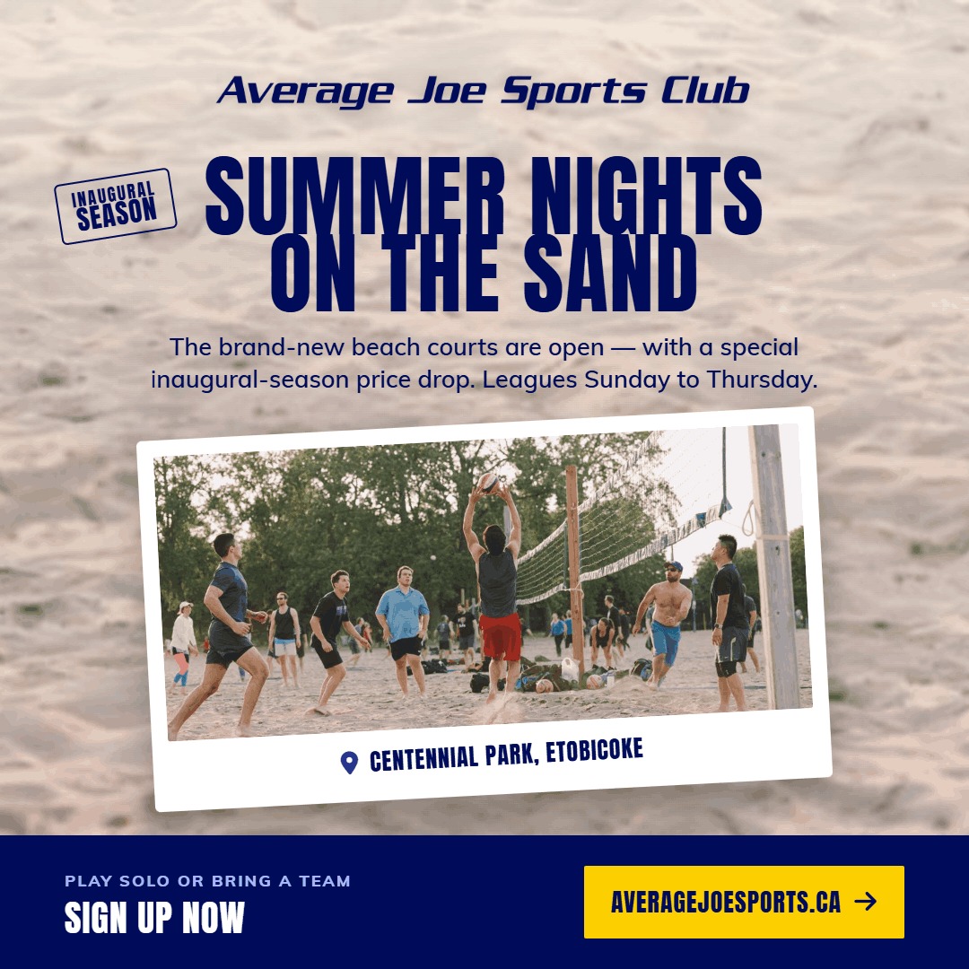 Average Joe Sports Club Facebook ad: Sports Leagues - Average Joe Sports Club
