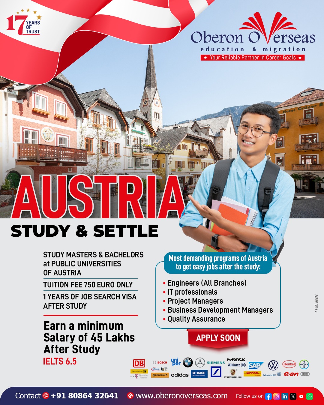 Oberon Overseas Education and Migration Consultants (P) Ltd Facebook ad