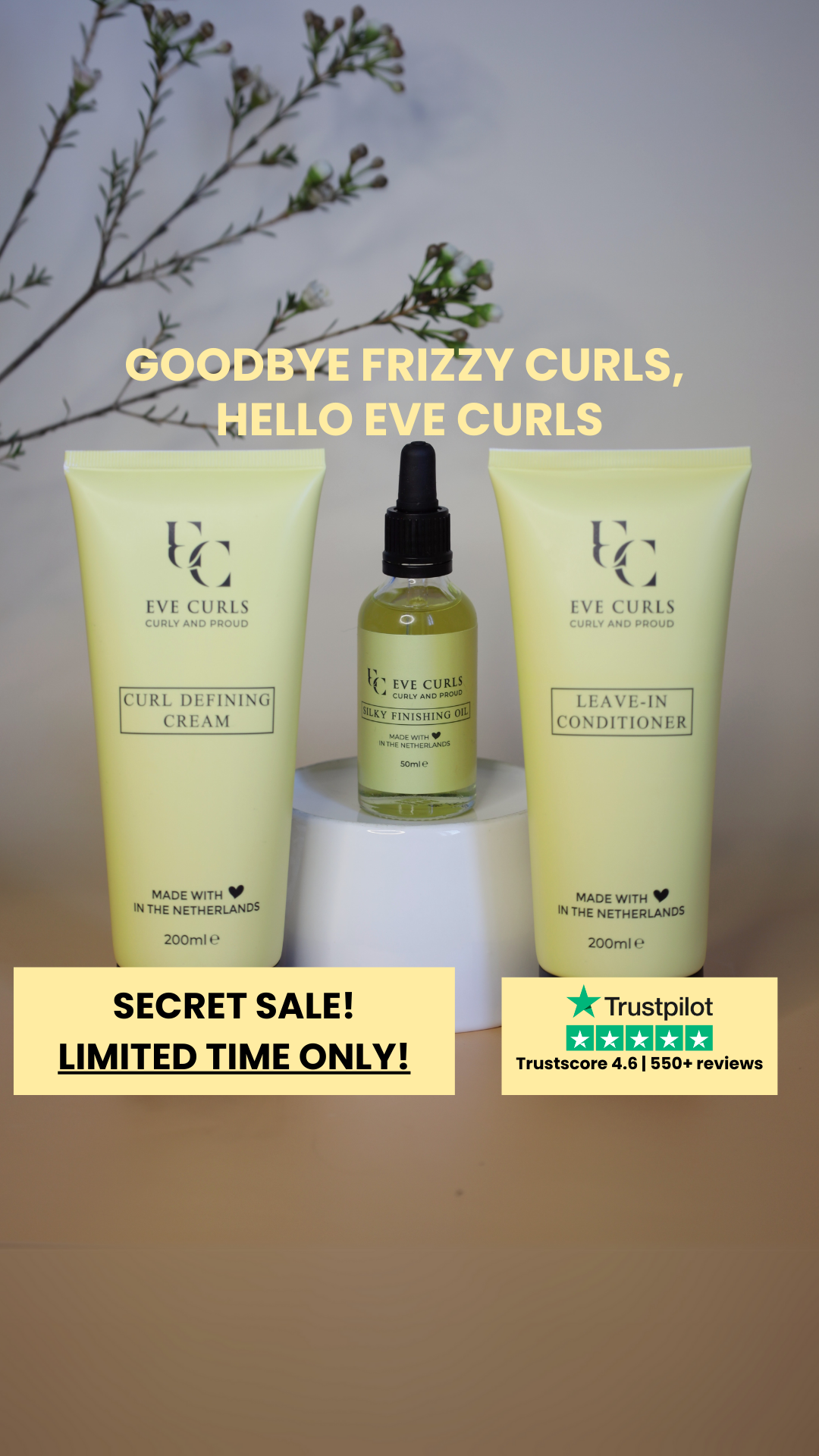 Eve Curls Facebook ad