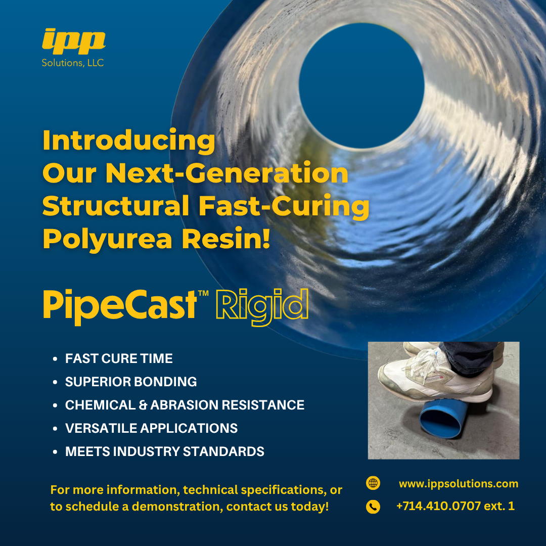 IPP Solutions, LLC Facebook ad: Upgrade Your Pipe Repair Game with PipeCast Rigid!