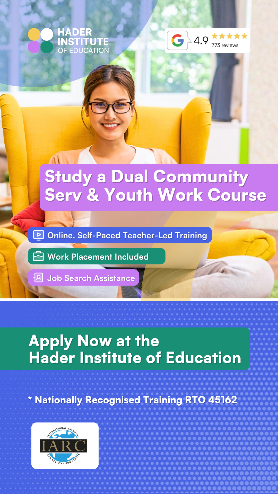 Hader Institute of Education Facebook ad
