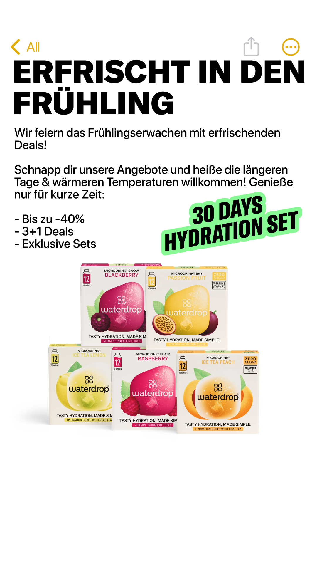waterdrop Facebook ad