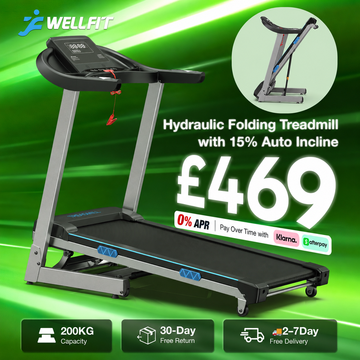 Wellfit treadmill Facebook ad