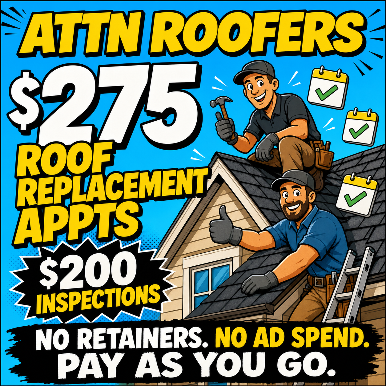 Advertra Roofing Appointments Facebook ad
