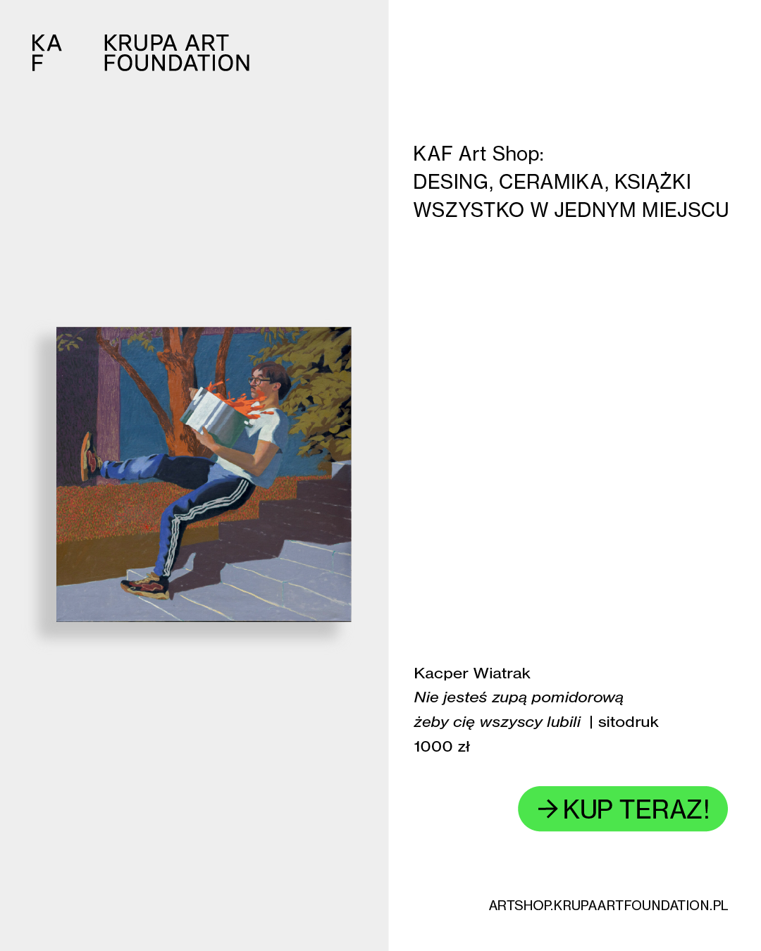 Krupa Art Foundation Facebook ad from Dec 11, 2025