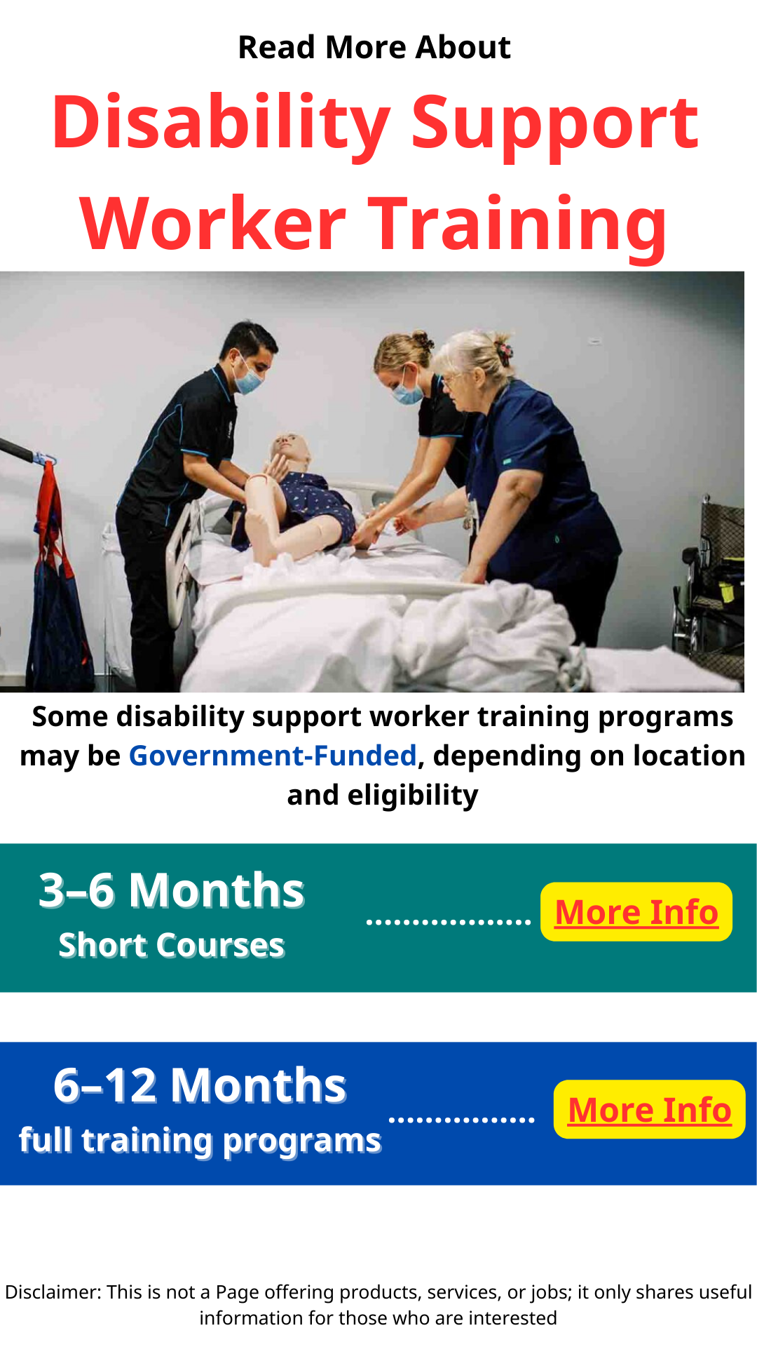 Kenneth Facebook ad: Disability Support Worker Training - Guid on