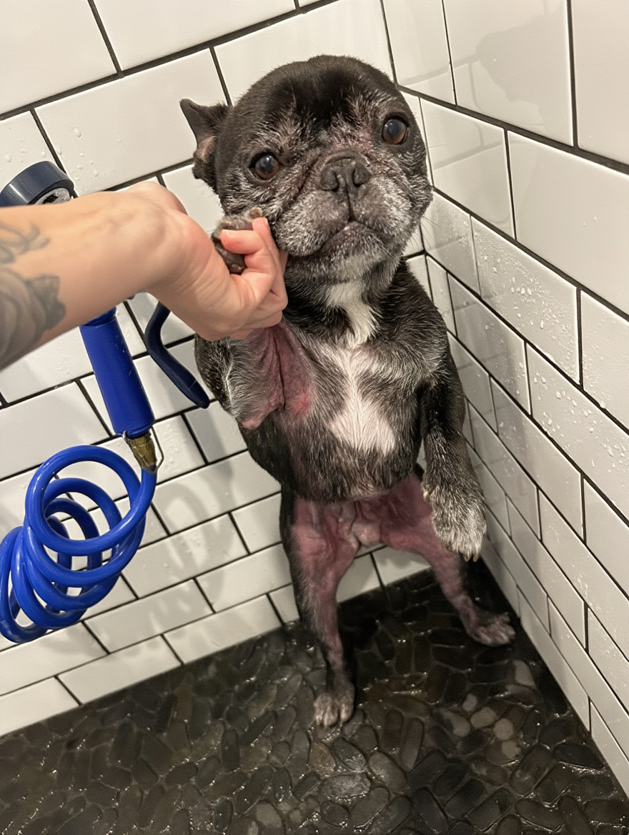 Deep River Animal Shelter Facebook ad: Your dog's constant scratching isn't allergies, it's their…