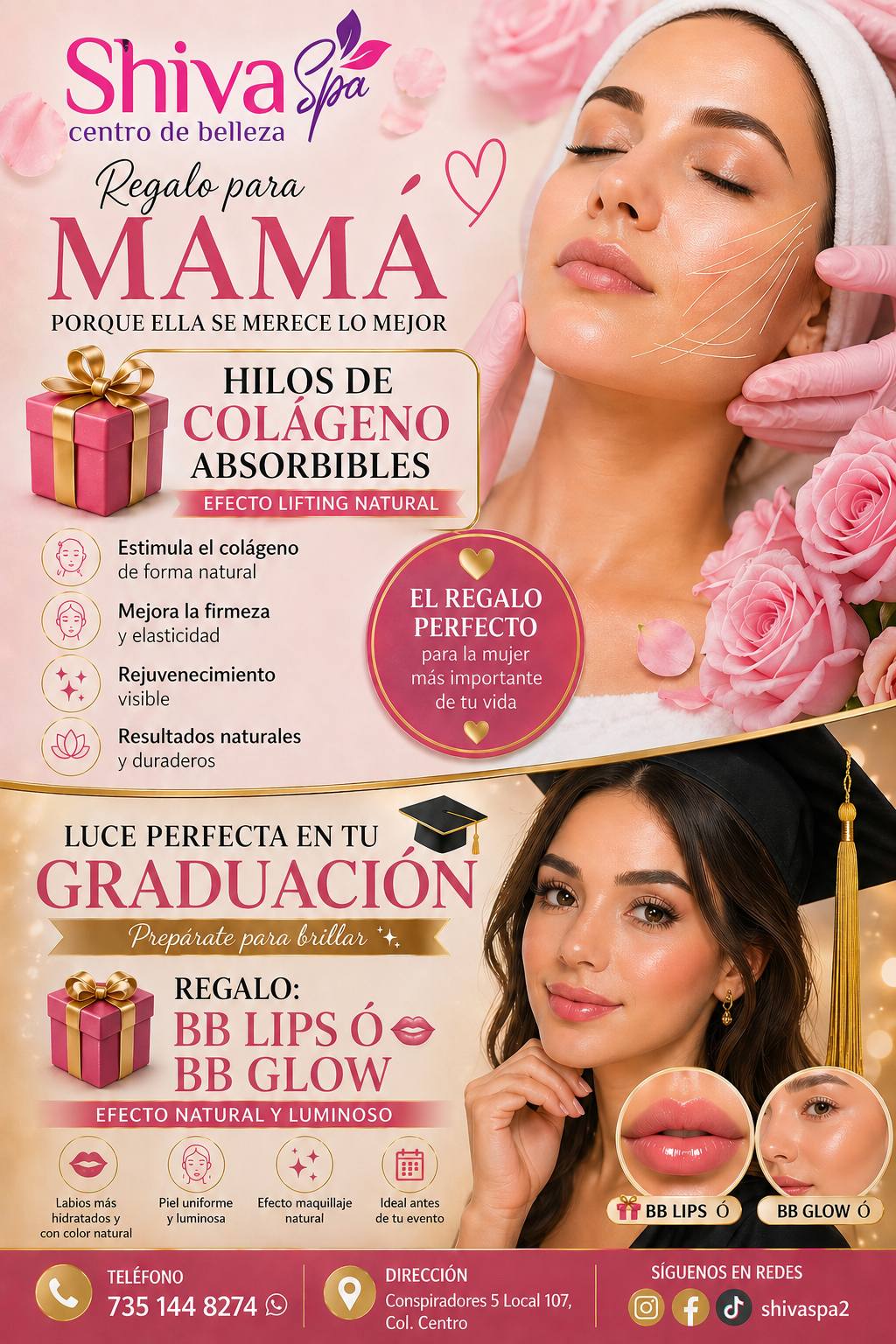 Shiva SPA Facebook ad: ¿Te imaginas tener una piel firme, luminosa, sin…