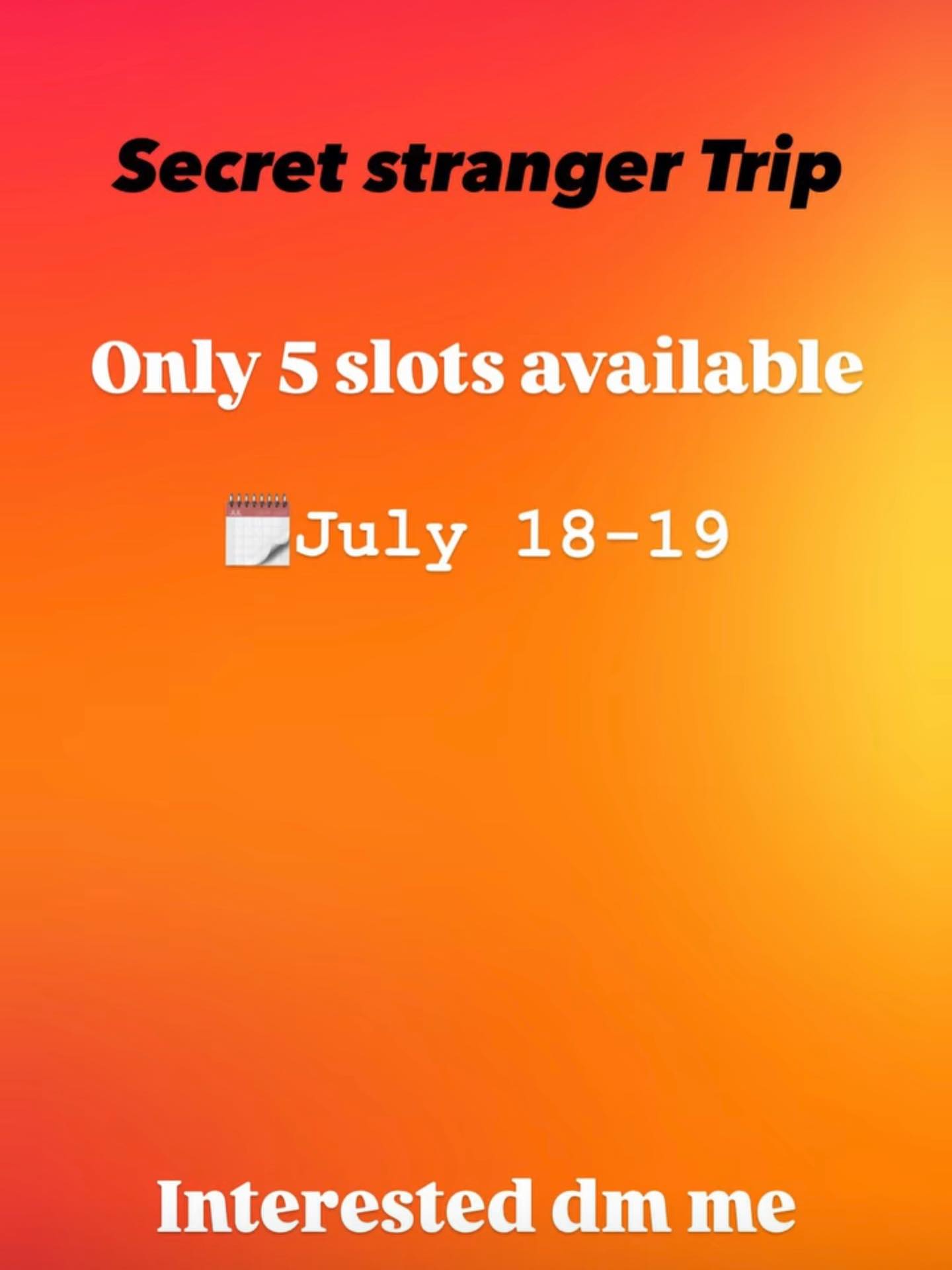 Art_subin Facebook ad: SECRET STRANGER TRIP