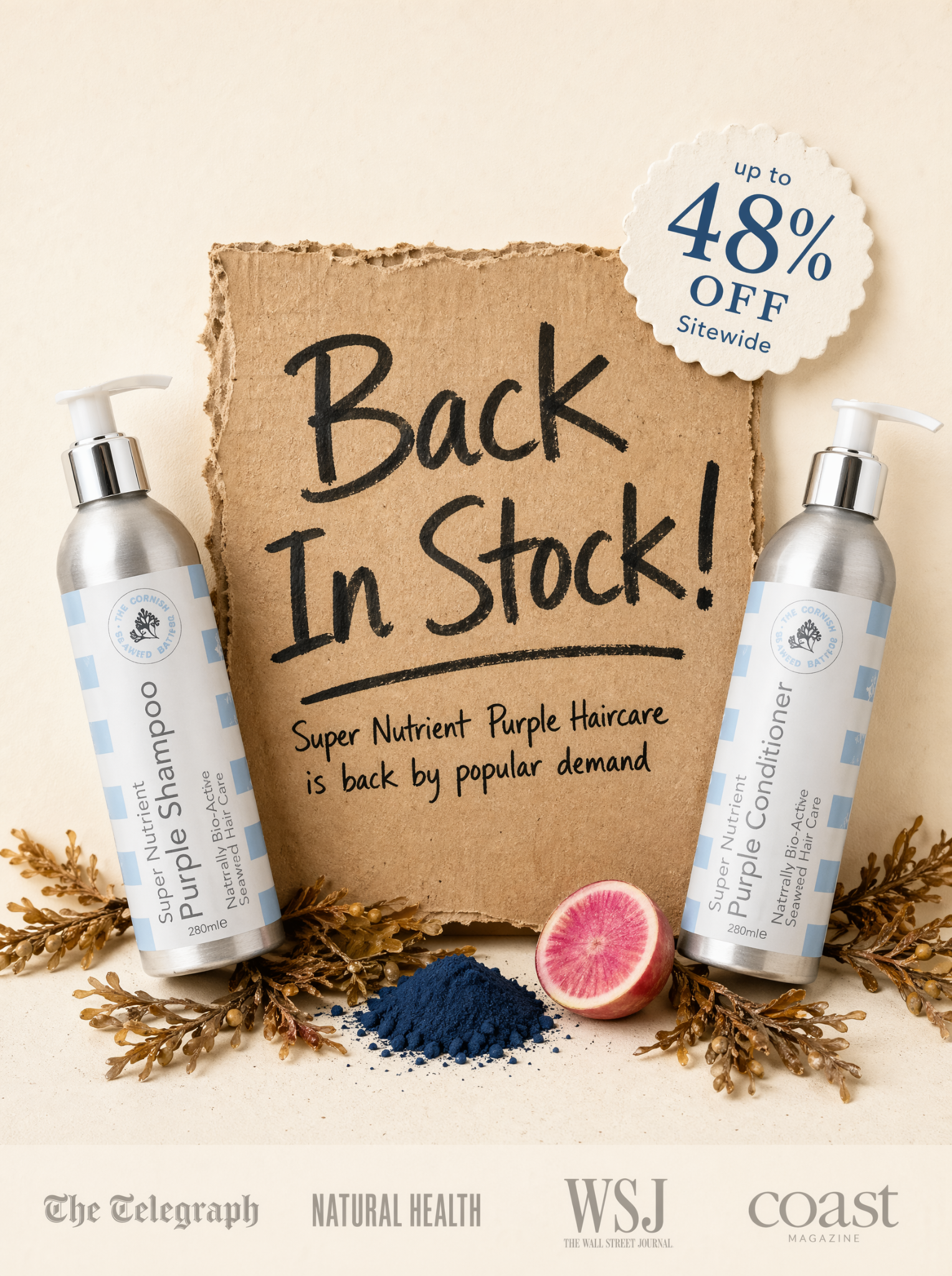 The Cornish Seaweed Bath Company Facebook ad