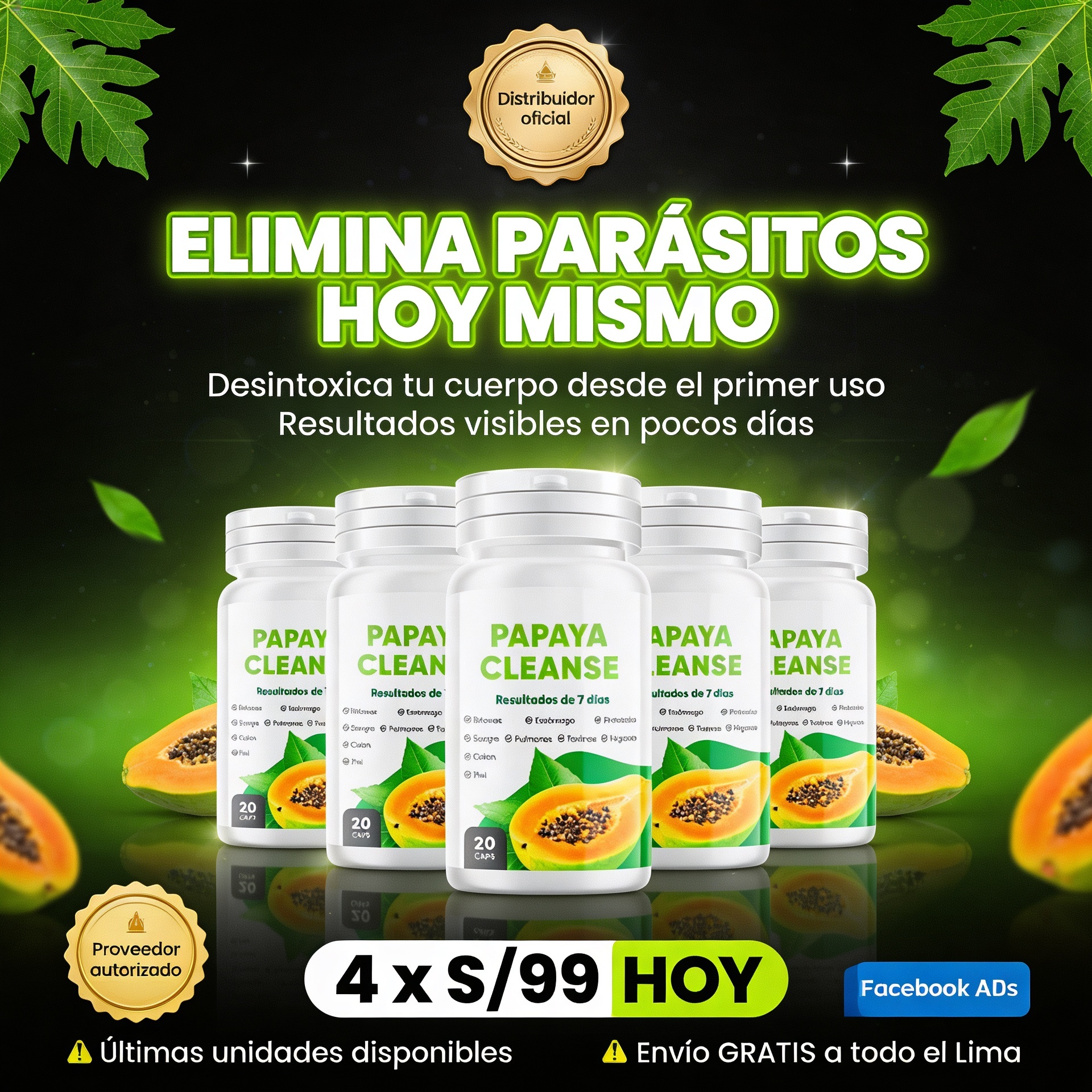 Natural Care Facebook ad: DISTRIBUIDOR AUTORIZADO +6900 Clientes felices