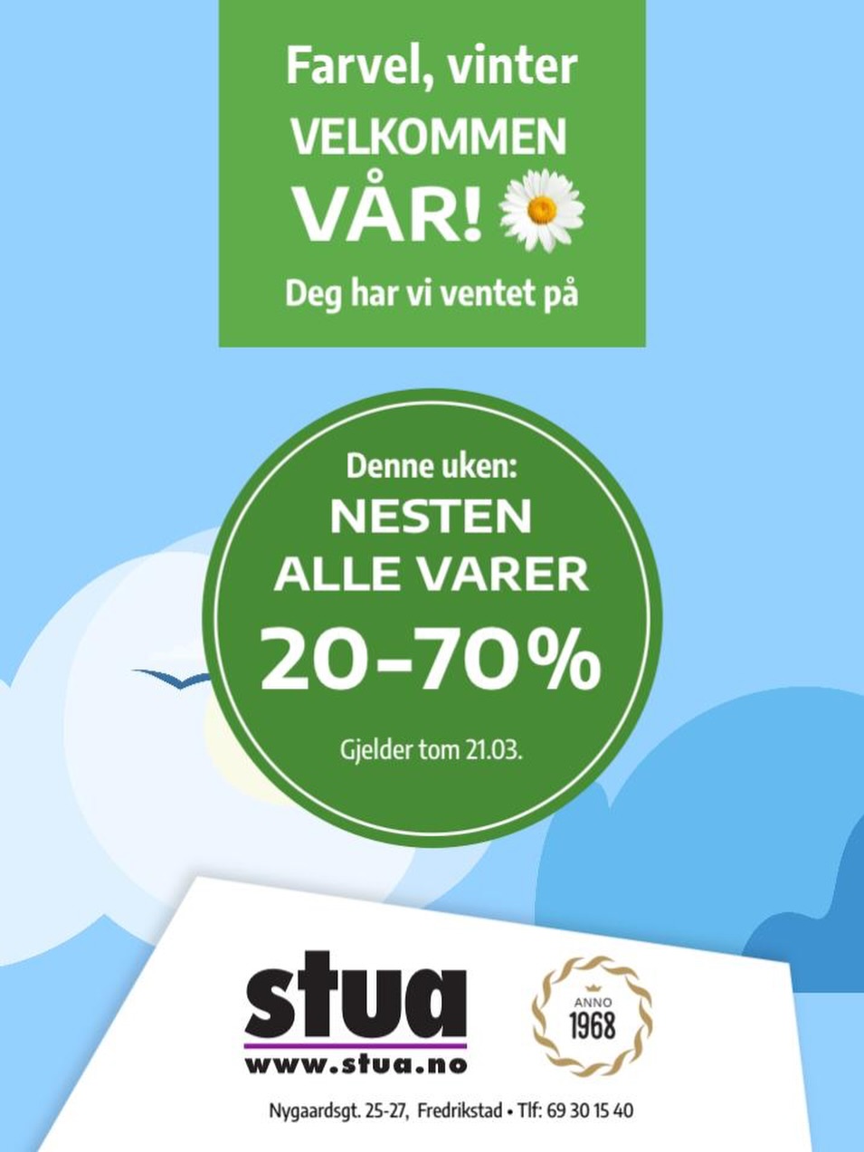 Stua Interiør Facebook ad: Besøk oss i Fredrikstad sentrum, Stua AS, Fredrikstad, En…