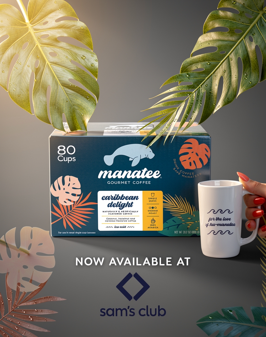 Manatee Gourmet Coffee Facebook ad