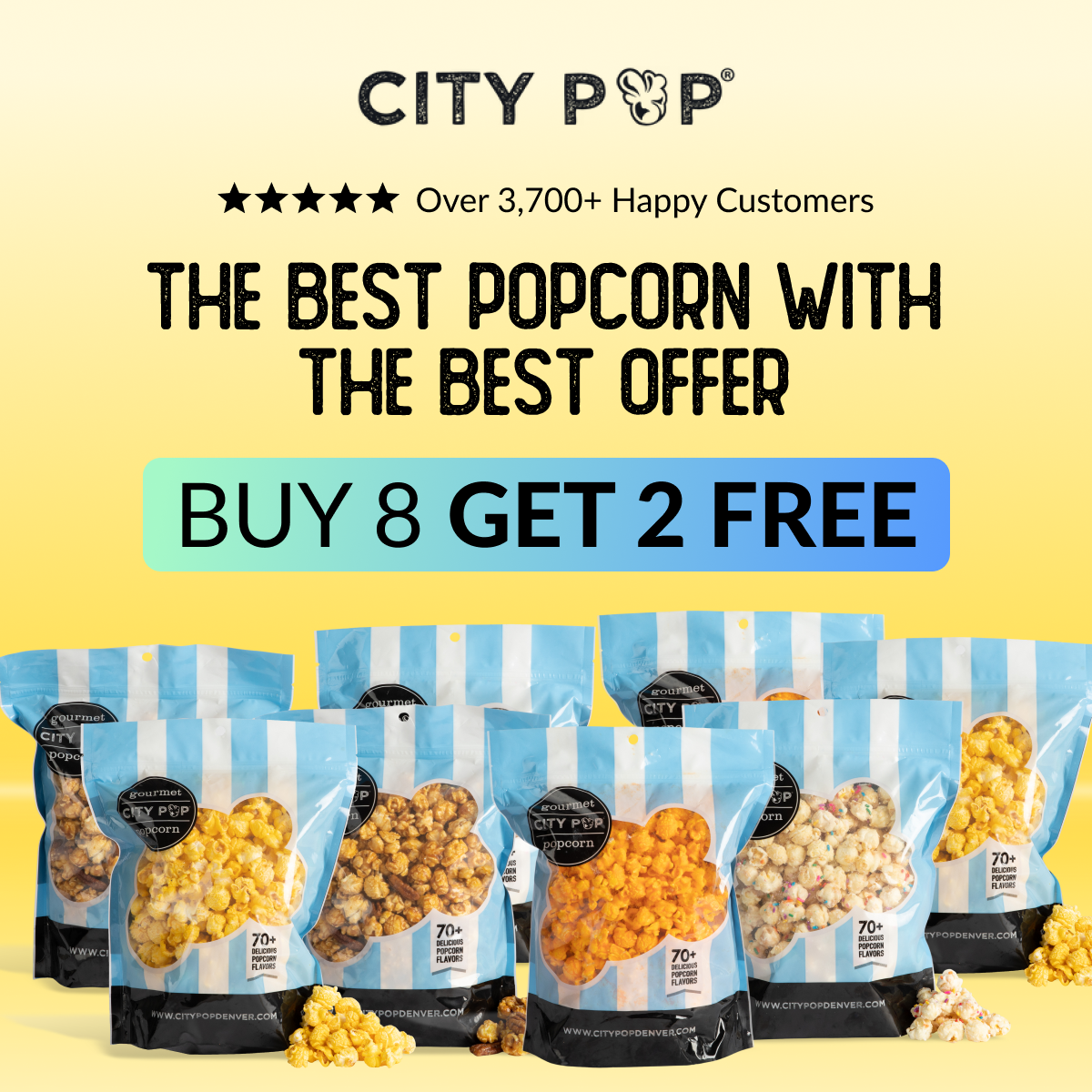 City Pop Facebook ad: Fresh. Bold. Unforgettable.