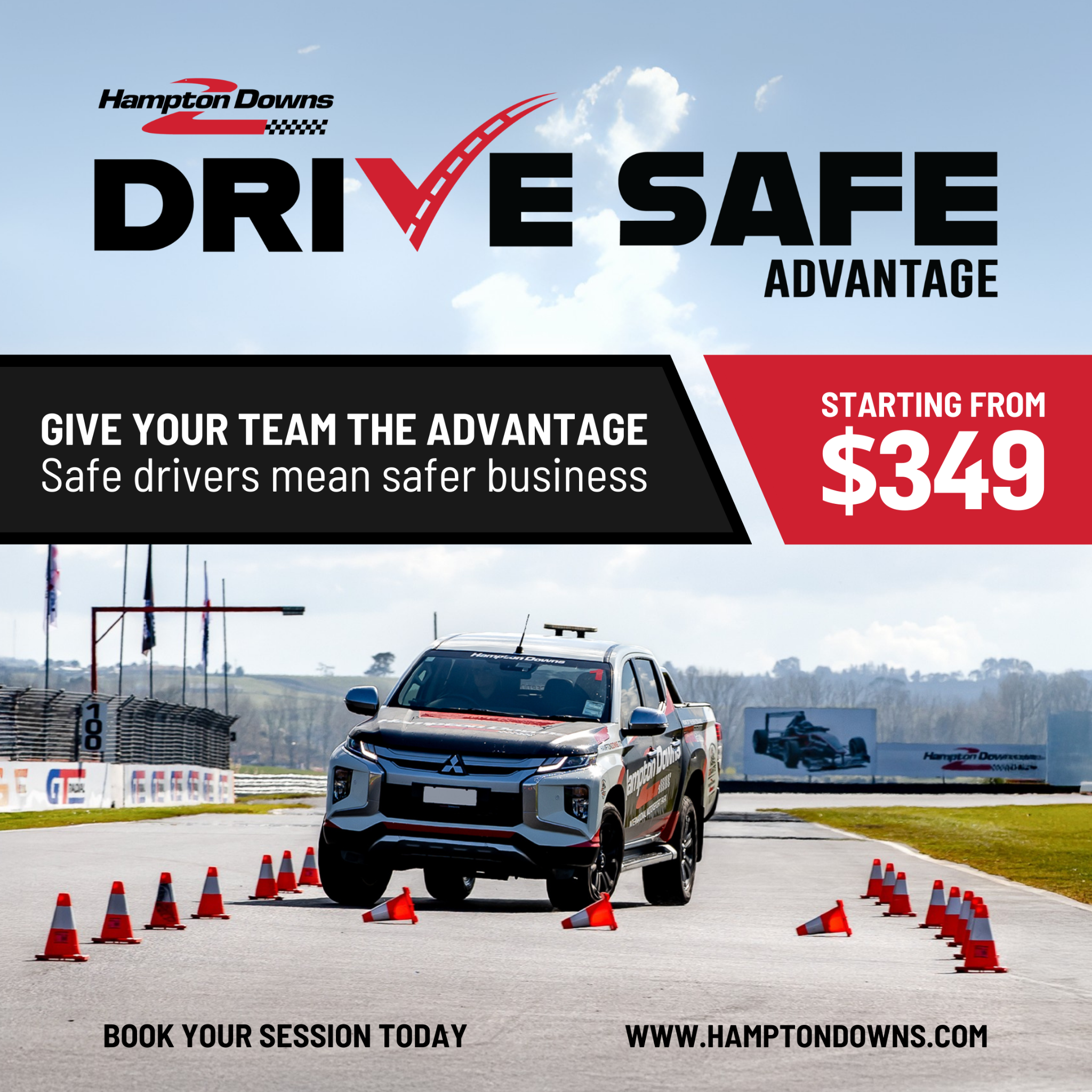 Hampton Downs Facebook ad