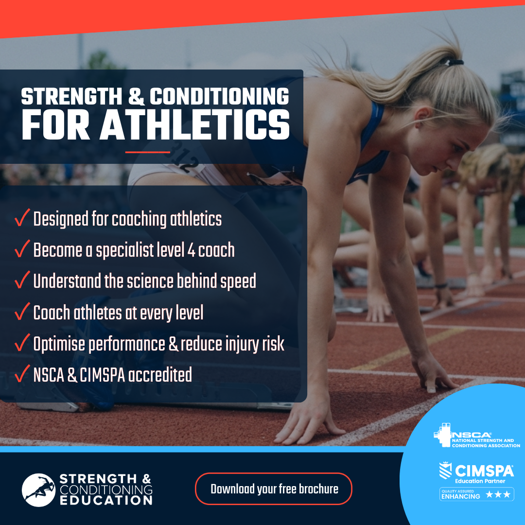 Strength and Conditioning Education Facebook ad: Our NEW course is fully accredited and fully…