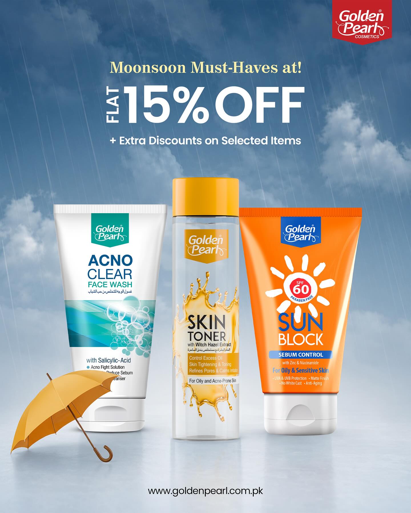 Golden Pearl Cosmetics Facebook ad