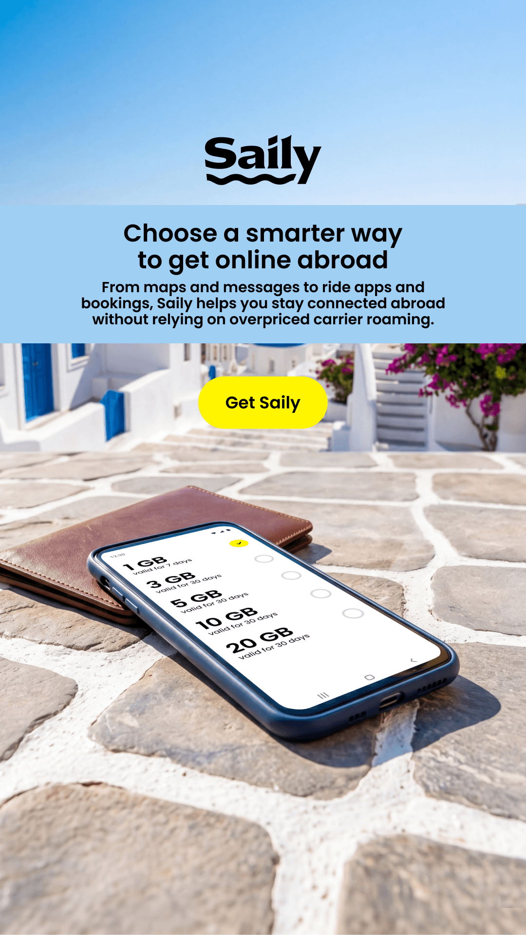 Saily Facebook ad