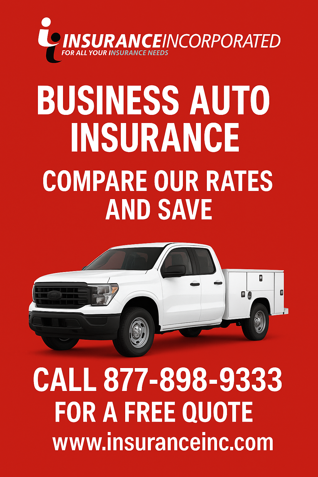 Insurance Incorporated Facebook ad: Protect your company car with us!