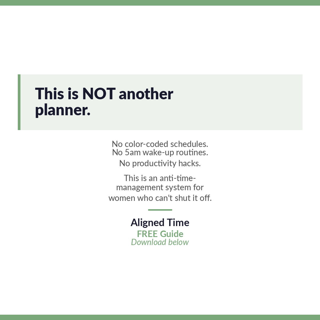 Empower Heal & Evolve Coaching Facebook ad: The Anti-Time-Management Guide for Overextended…