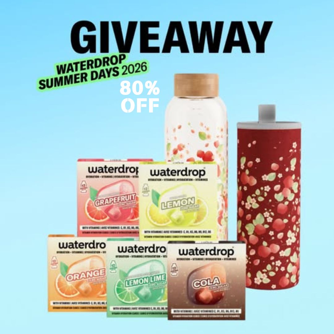 Discount Store Facebook ad: 80% Off Waterdrop Cubes