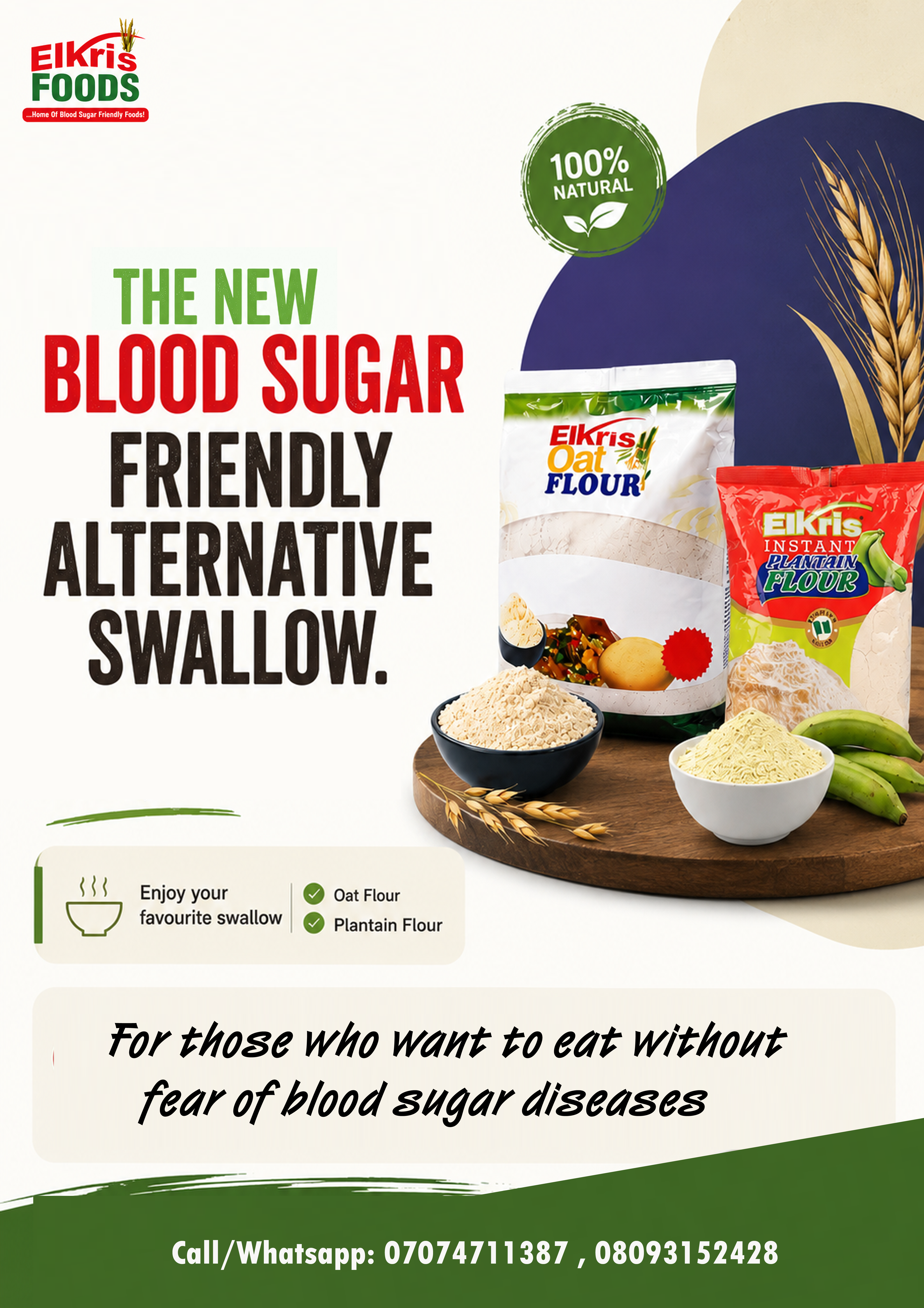 Elkris Foods Facebook ad: DIABETES IS HARD ENOUGH.
