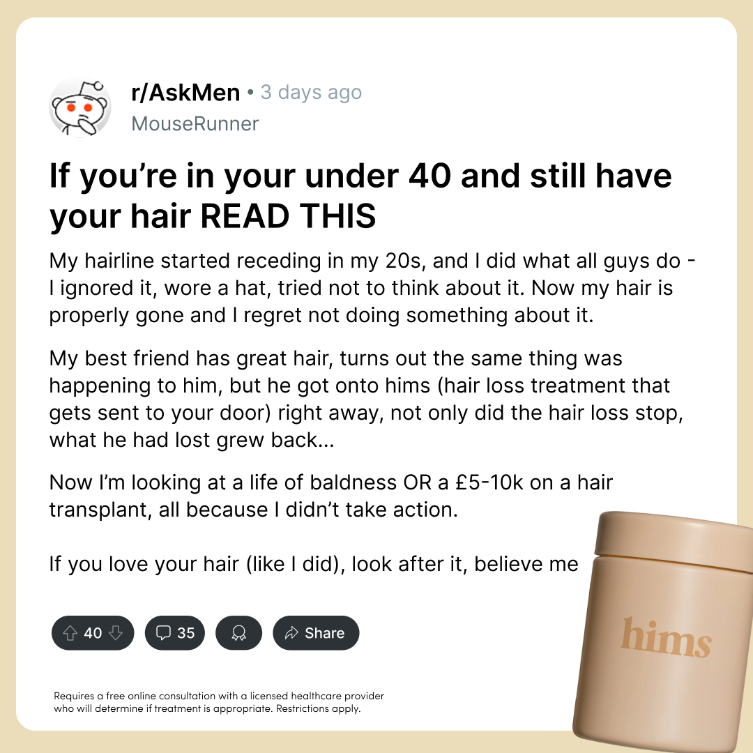 hims Facebook ad