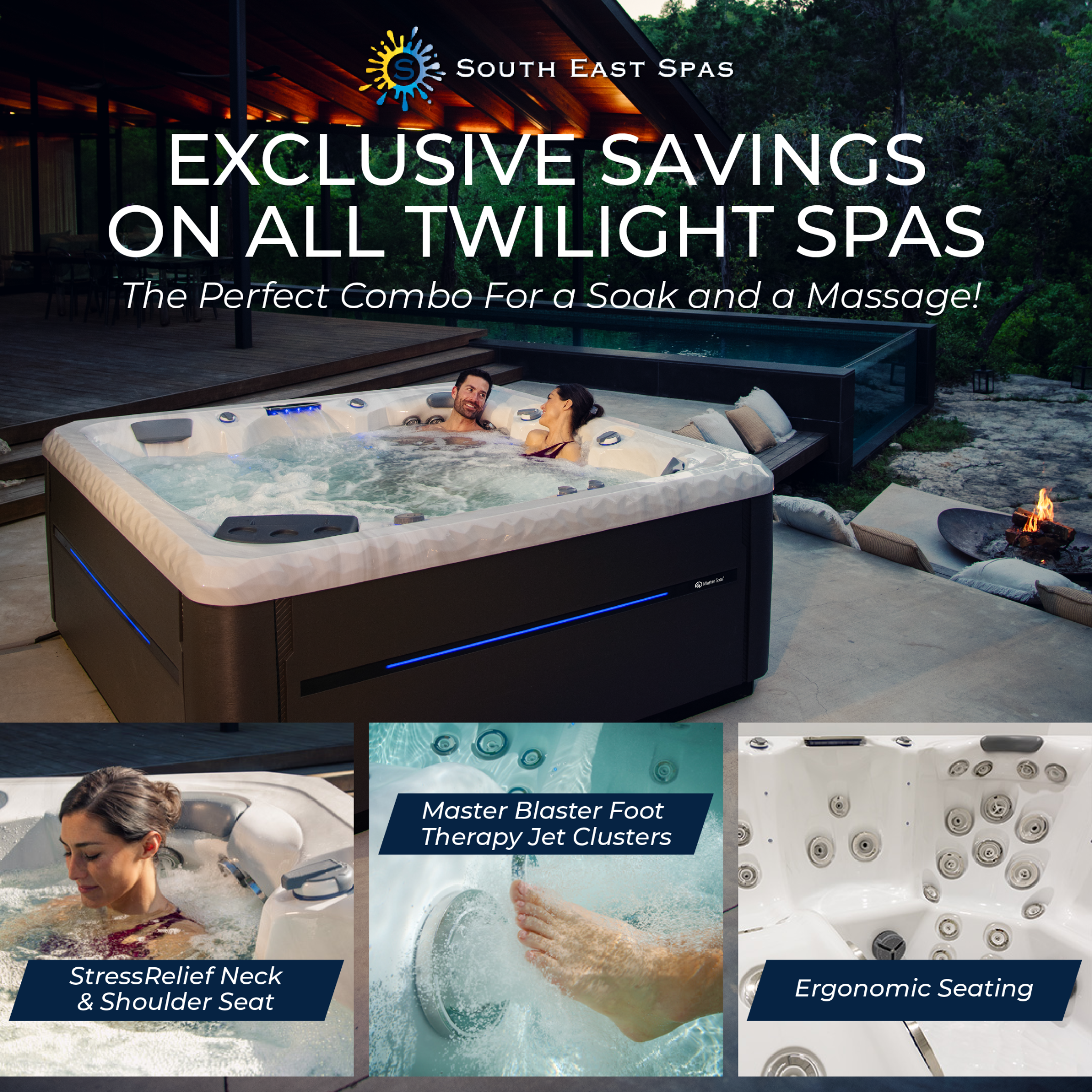South East Spas Fort Lauderdale Facebook ad: Save BIG On Twilight Spas!