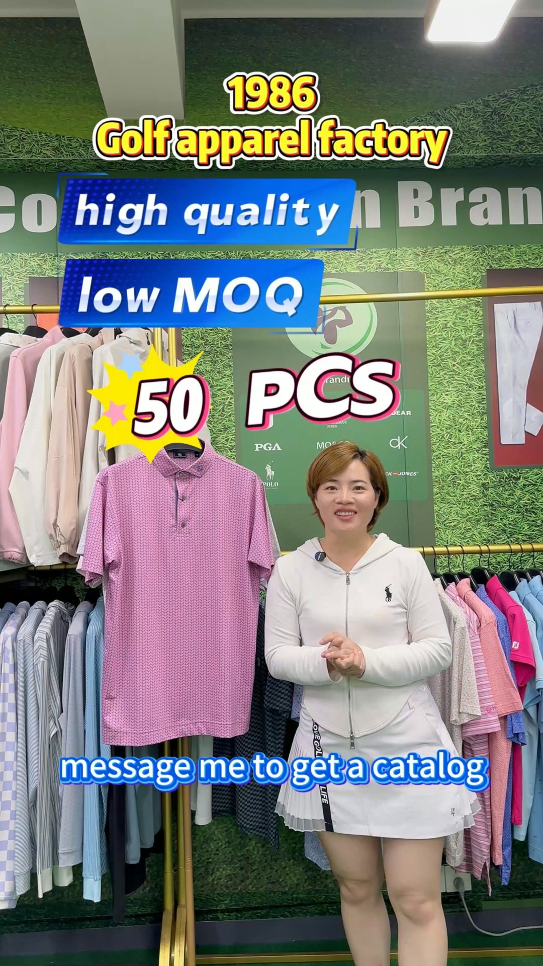 1986 golf clothing factory Facebook ad: Chat with 1986 golf clothing factory