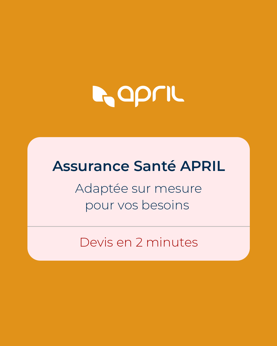 APRIL Facebook ad
