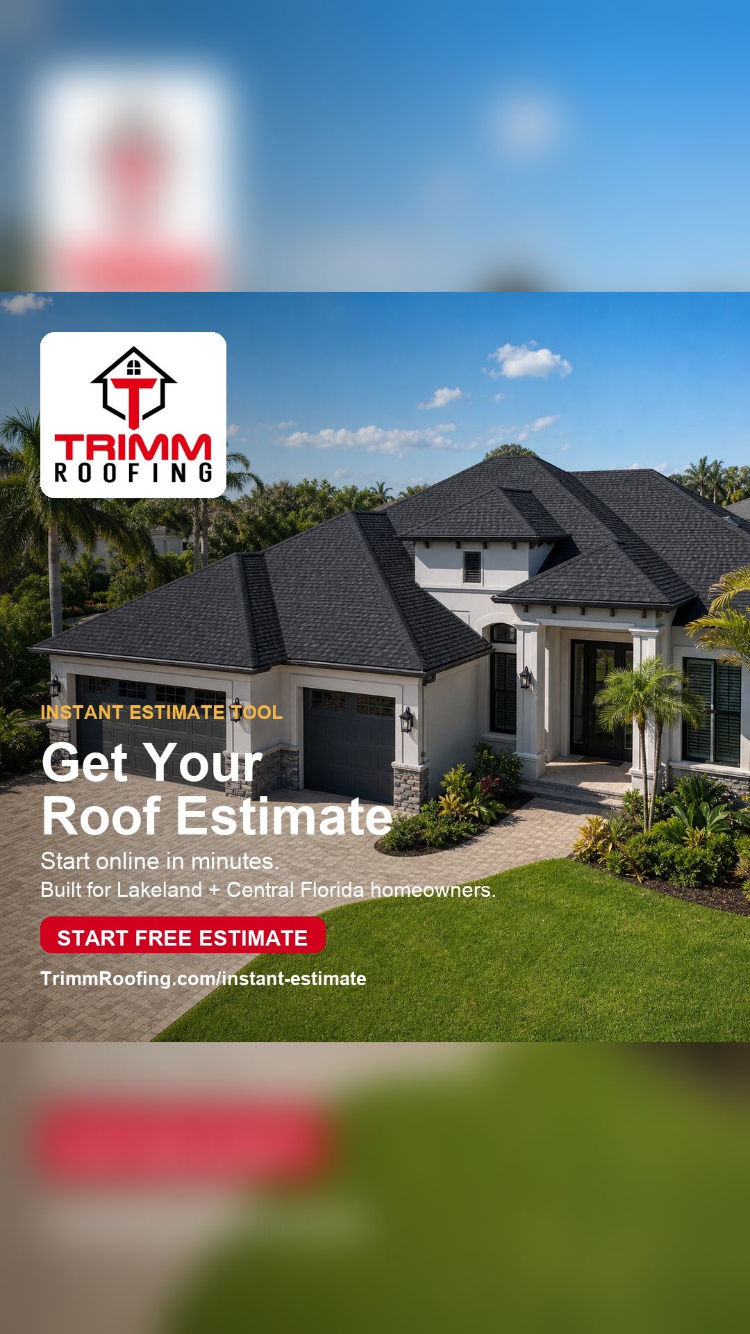 Trimm Roofing LLC Facebook ad