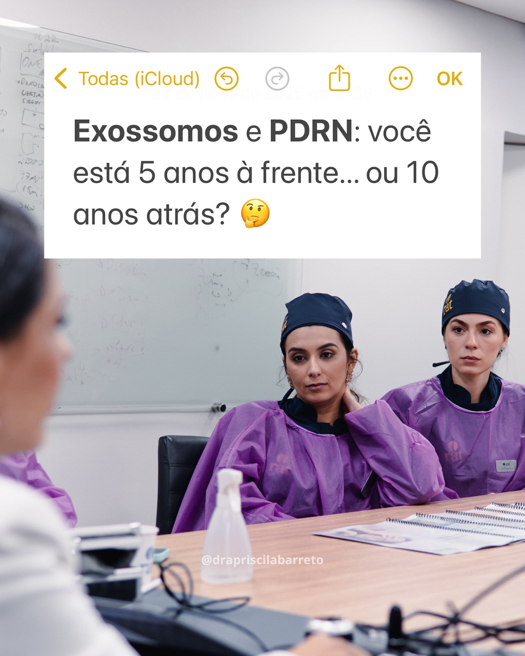 Dra. Priscila Barreto - Tricologia Facebook ad: Exossomos e PDRN na Tricologia: uma nova era…