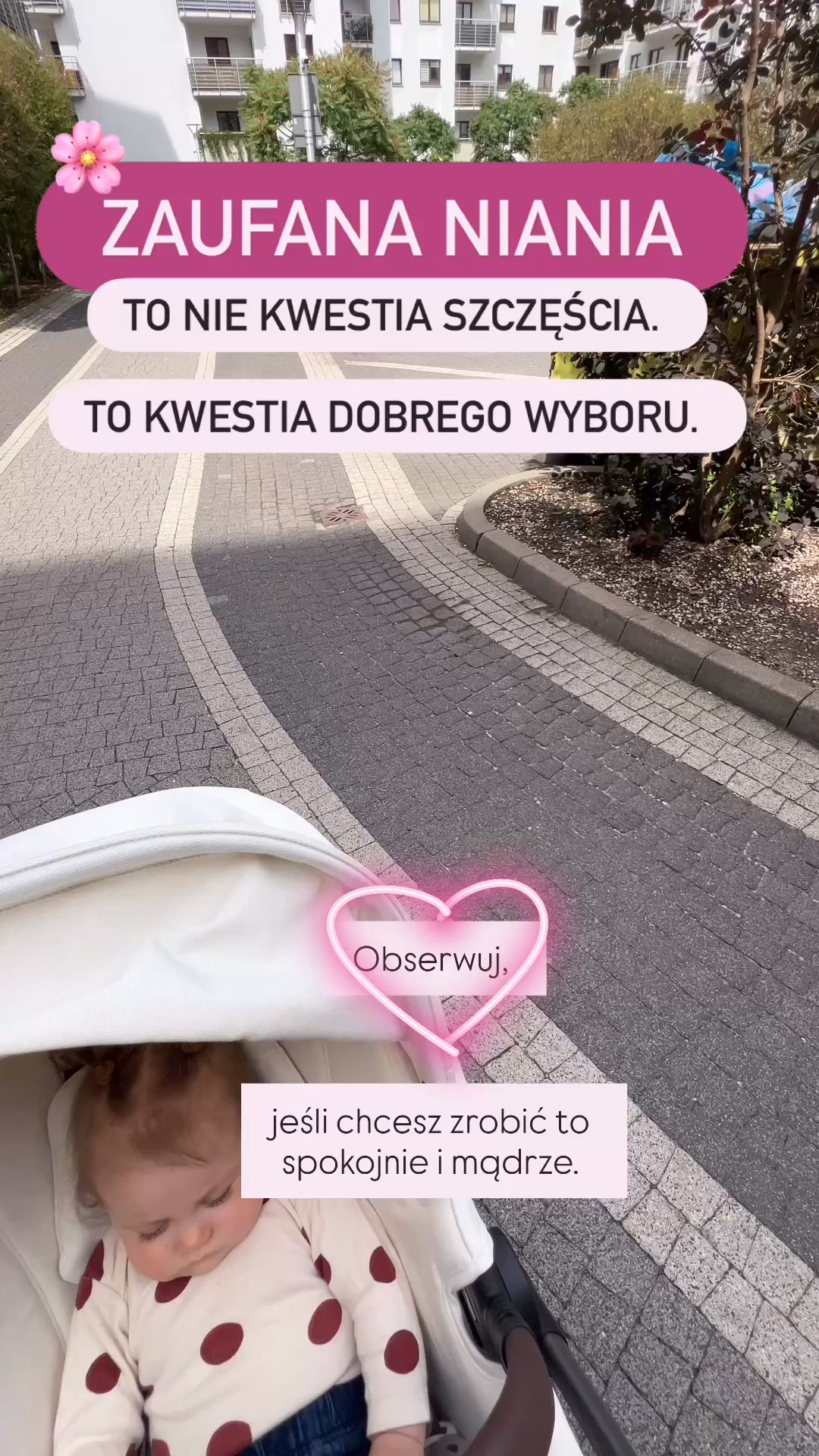 MYbabysitter Facebook ad: Znajdziemy nianię, która będzie jak członek rodziny.