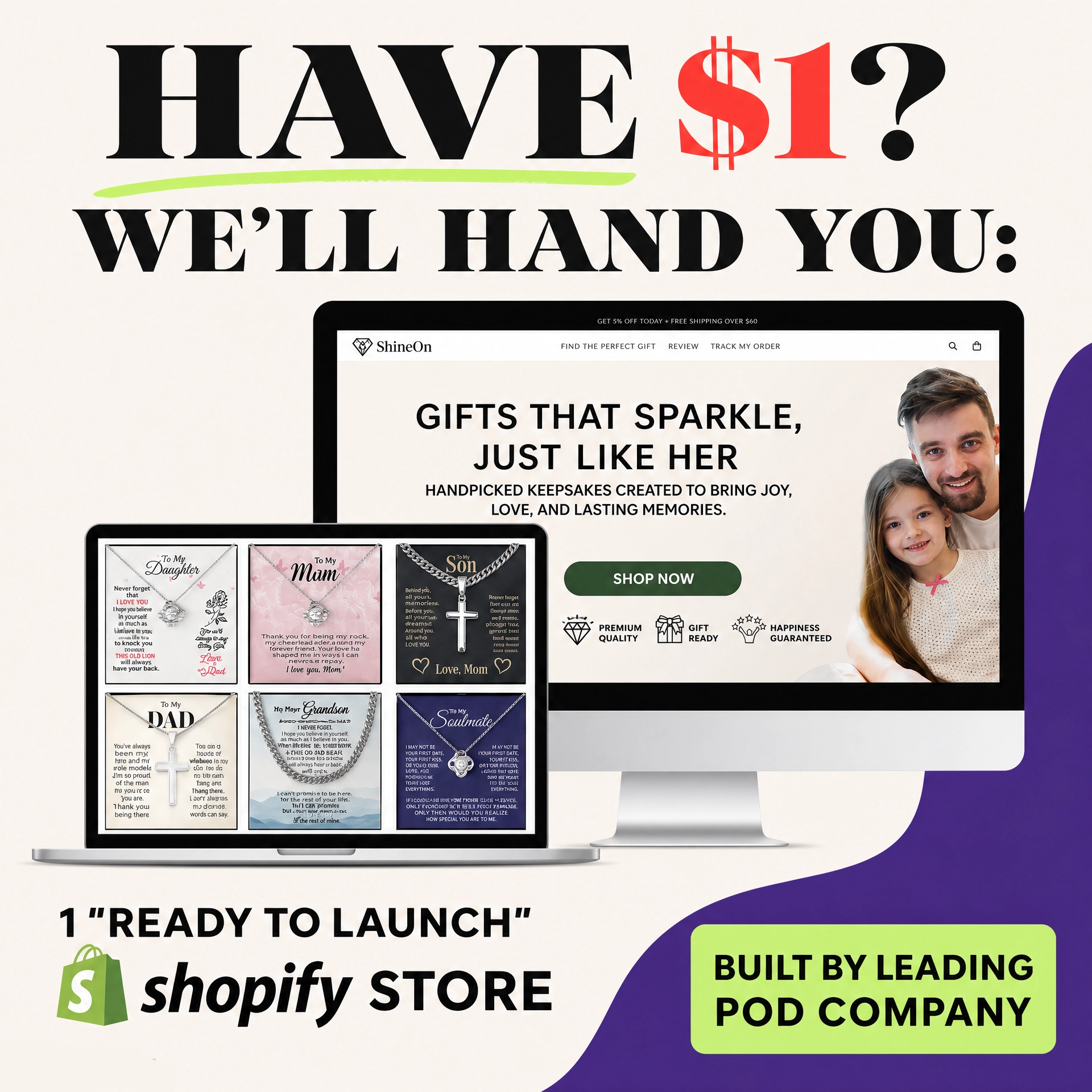 ShineOn Facebook ad