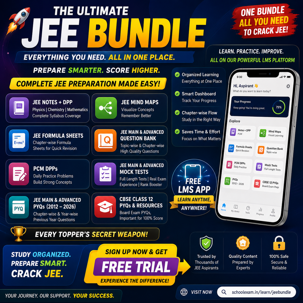 Maths Centre Facebook ad: Score 95%+ with complete CBSE & JEE study…