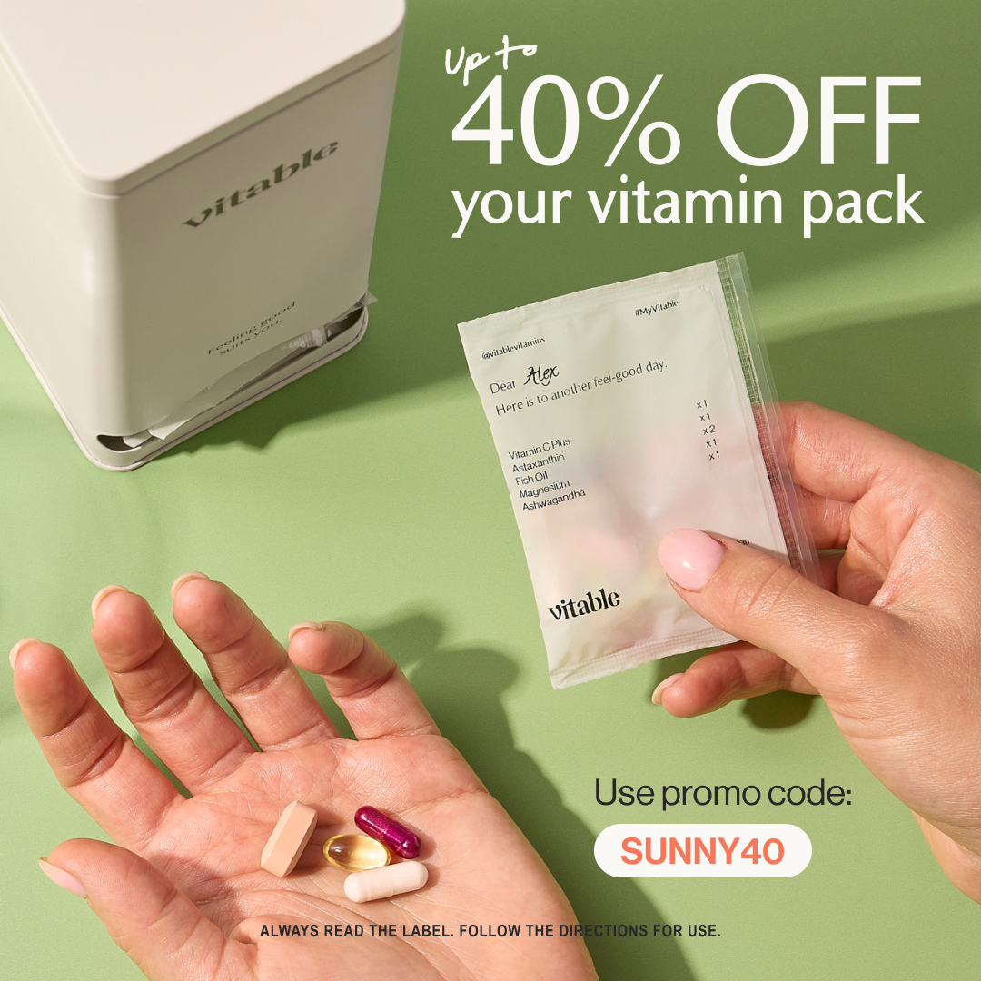Vitable Facebook ad: Vitable | Personalised Daily Vitamin Packs