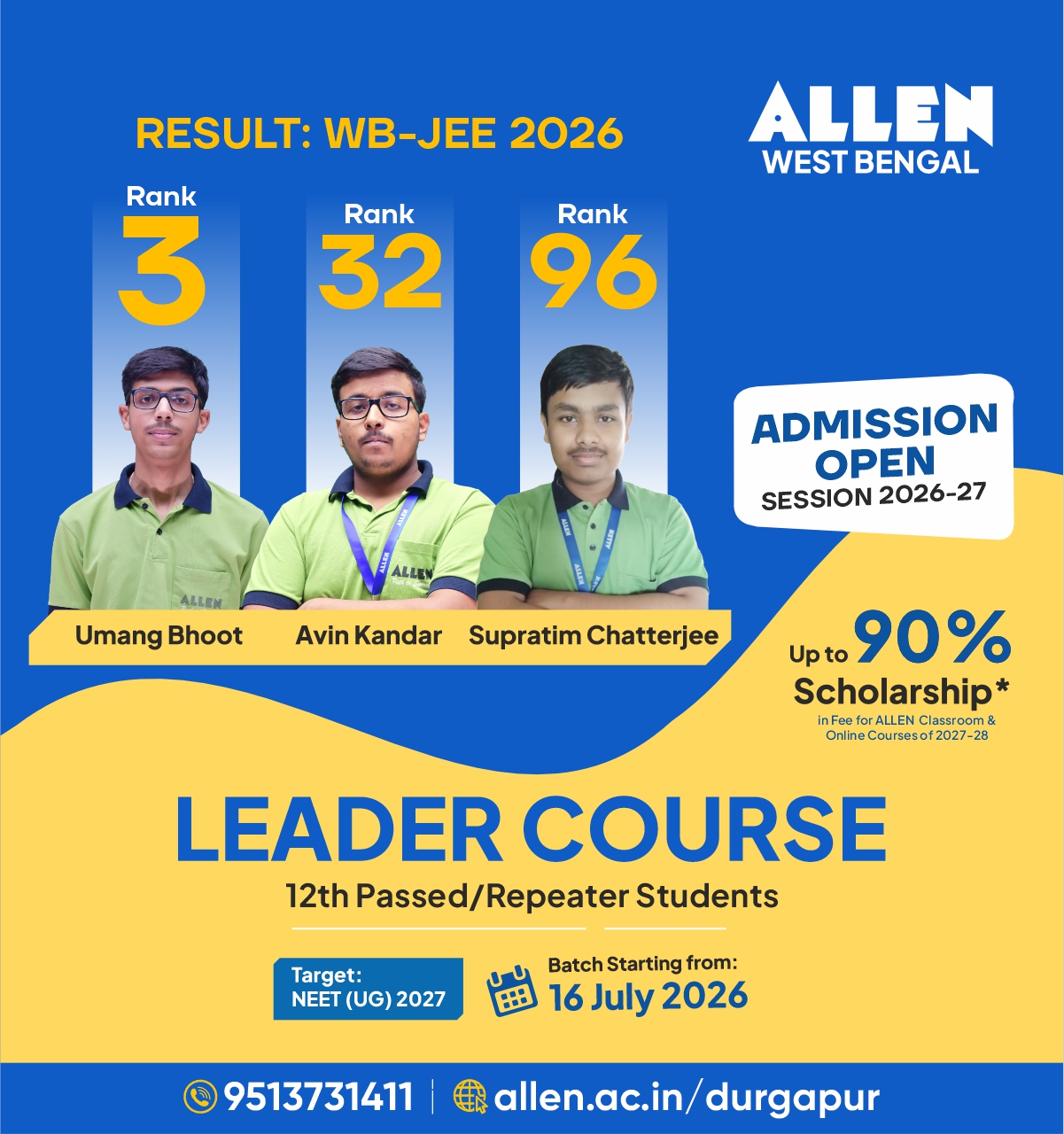 ALLEN West Bengal Facebook ad