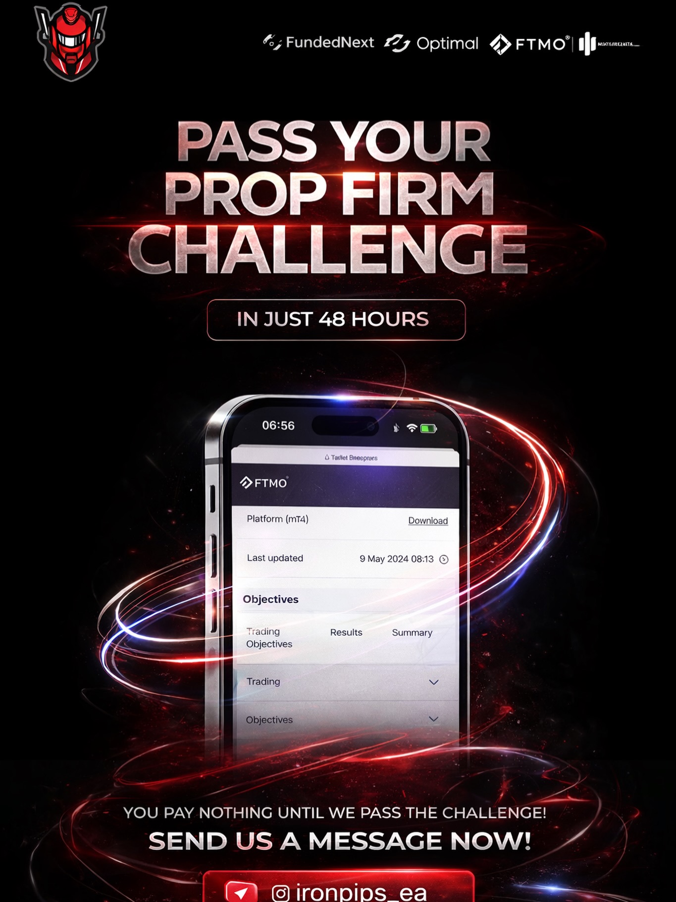 Ironpips Facebook ad: Most traders don’t fail because they lack skill…