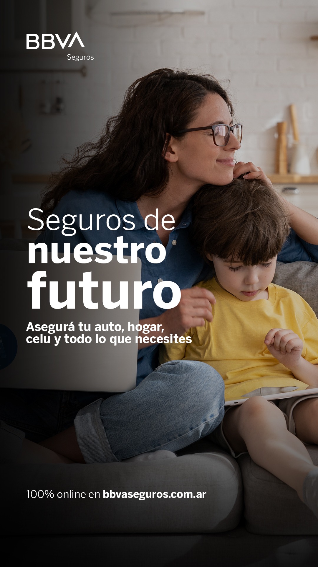 BBVA Seguros en Argentina Facebook ad: Nuestro futuro es con vos.