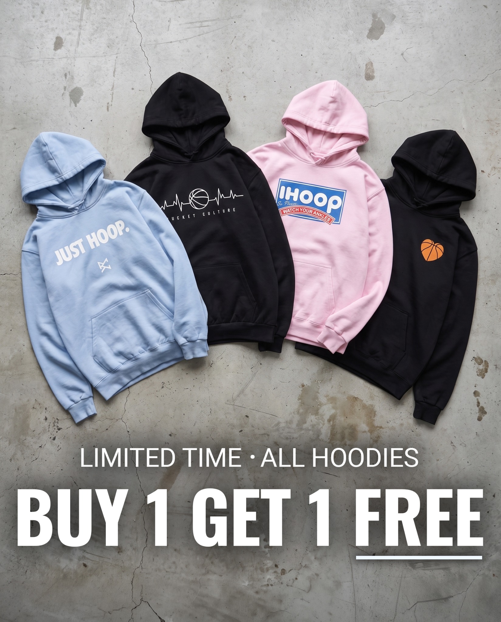 Bucket Culture Facebook ad: Built for Real Hoopers.