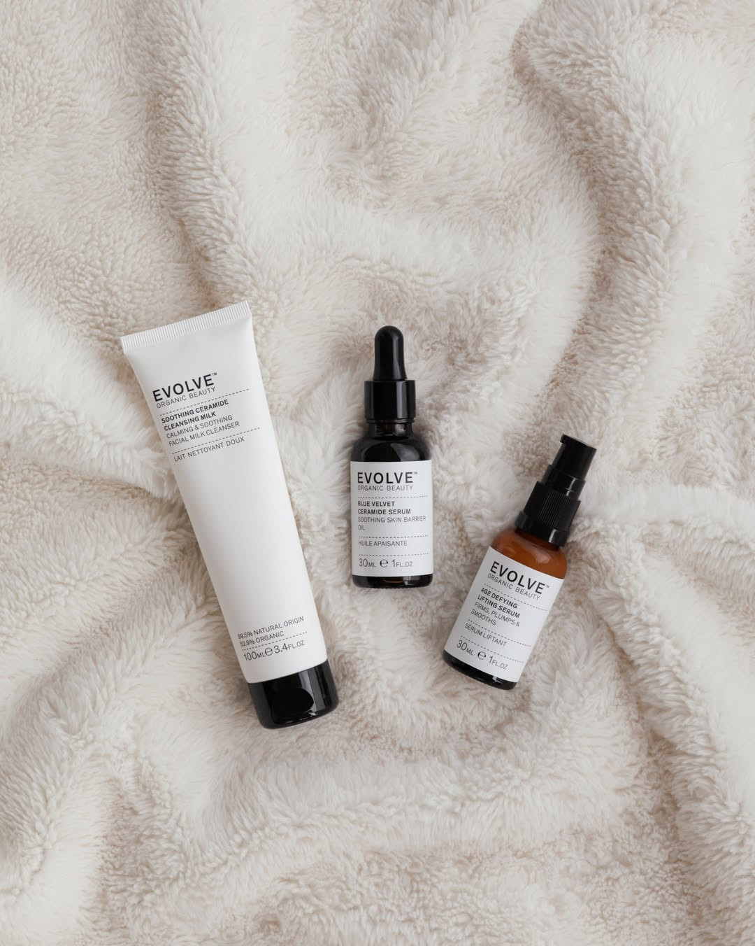Evolve Beauty NZ/Australia Facebook ad: Award-winning Organic Skincare, Boydcare & Aromatherapy.