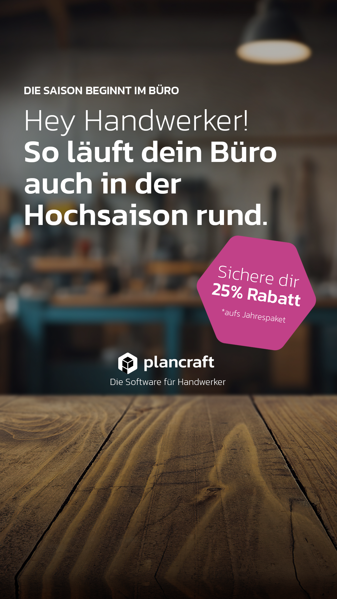 Plancraft - Einfache Handwerkersoftware Facebook ad