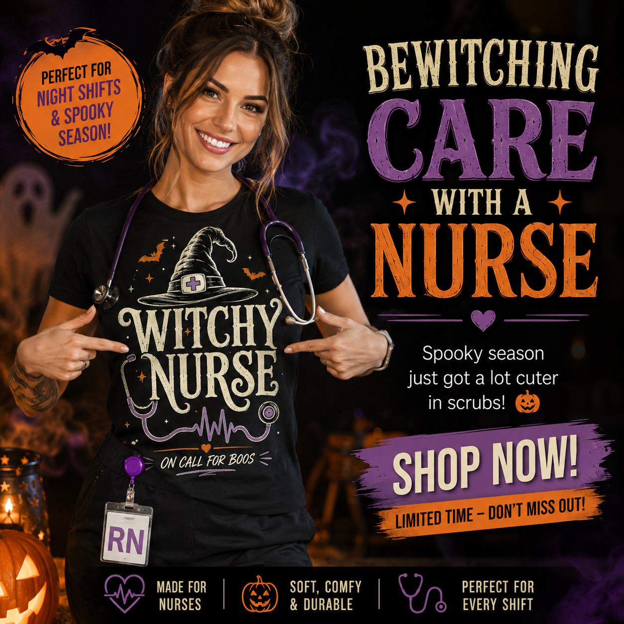 Grumpy Nurse store Facebook ad
