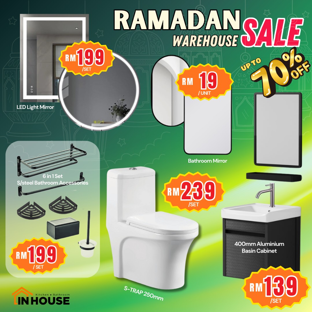 IN HOUSE Solution Kitchen Bathroom Appliances Facebook ad: 𝐑𝐚𝐦𝐚𝐝𝐚𝐧 𝐖𝐚𝐫𝐞𝐡𝐨𝐮𝐬𝐞 𝐒𝐮𝐩𝐞𝐫 𝐒𝐚𝐥𝐞