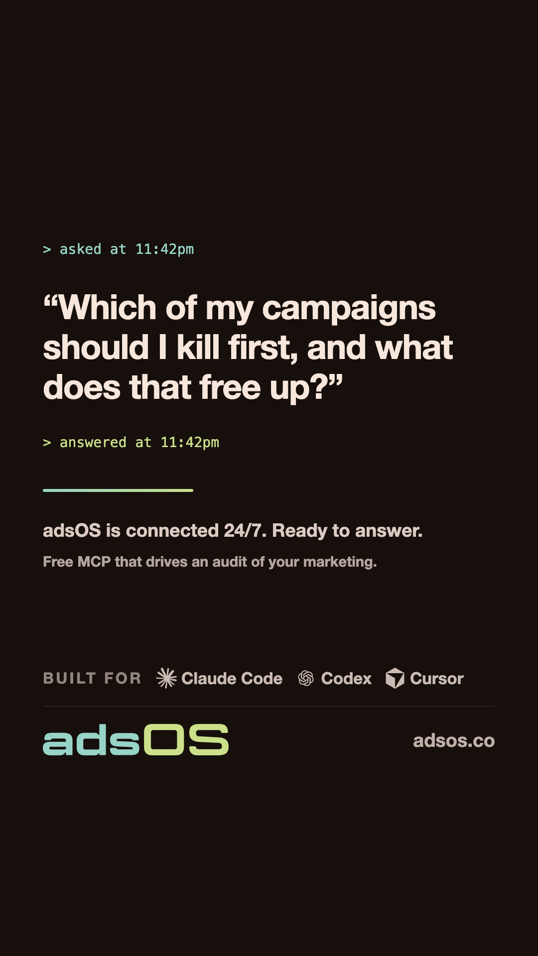 adsOS Facebook ad